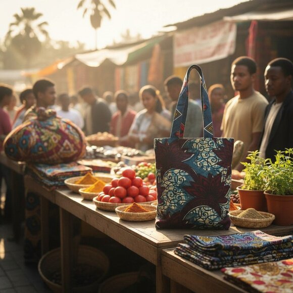 Ankara tote bag NEW - Picture 4 of 4
